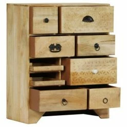 VidaXL Coffre à tiroirs 60x30x75 cm Bois solide de manguier -Buffets & bahuts Soldes image 3 247579