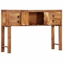 VidaXL Table console 120 x 30 x 80 cm Bois d'acacia massif -Buffets & bahuts Soldes image 3 247726