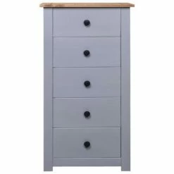 VidaXL Buffet Gris 46x40x89 cm Pin Gamme Panama 8 VidaXL Buffet Gris 46x40x89 cm Pin Gamme Panama -Buffets & bahuts Soldes image 3 282650