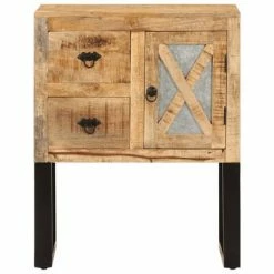 VidaXL Buffet 60 x 30 x 76 cm Bois de manguier massif -Buffets & bahuts Soldes image 3 282758