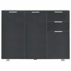 VidaXL Buffet Noir brillant 107 x 35 x 76 cm 8 VidaXL Buffet Noir brillant 107 x 35 x 76 cm -Buffets & bahuts Soldes image 3 283719
