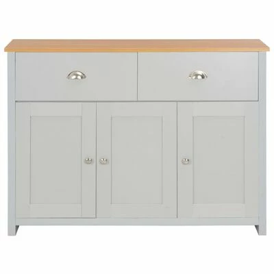 VidaXL Buffet Gris 112 x 35 x 81 cm 3 VidaXL Buffet Gris 112 x 35 x 81 cm – Image 3