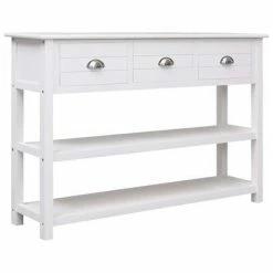 VidaXL Buffet Blanc 115 x 30 x 76 cm Bois -Buffets & bahuts Soldes image 3 284165