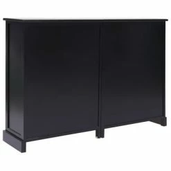 VidaXL Buffet avec 10 tiroirs Noir 113 x 30 x 79 cm Bois -Buffets & bahuts Soldes image 3 284178
