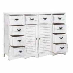 VidaXL Buffet avec 10 tiroirs Blanc 113 x 30 x 79 cm Bois 8 VidaXL Buffet avec 10 tiroirs Blanc 113 x 30 x 79 cm Bois -Buffets & bahuts Soldes image 3 284179