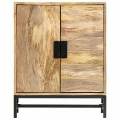 VidaXL Buffet 60 x 35 x 75 cm Bois de manguier massif -Buffets & bahuts Soldes image 3 285865