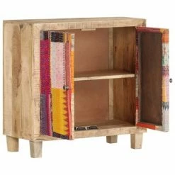 VidaXL Buffet Patchwork 70 x 35 x 75 cm Bois de manguier massif -Buffets & bahuts Soldes image 3 286139