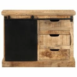 VidaXL Buffet 80x30x60 cm Bois de manguier solide -Buffets & bahuts Soldes image 3 286409