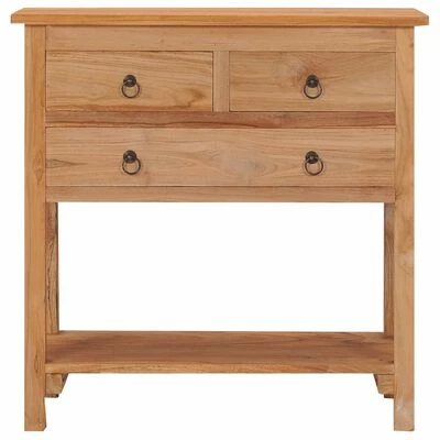 VidaXL Buffet 78x35x80 cm Bois de teck massif 3 VidaXL Buffet 78x35x80 cm Bois de teck massif – Image 3
