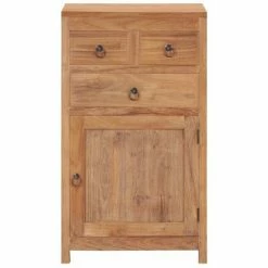 VidaXL Buffet 50 x 30 x 90 cm Bois de teck massif -Buffets & bahuts Soldes image 3 287237