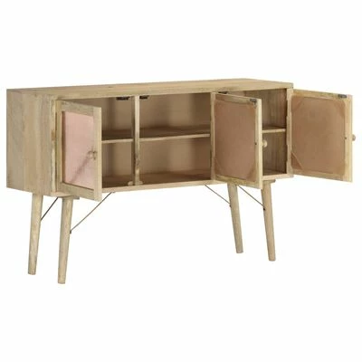 VidaXL Buffet 118x35x75 cm Bois de manguier massif 3 VidaXL Buffet 118x35x75 cm Bois de manguier massif – Image 3