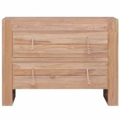 VidaXL Buffet 80x35x60 cm Bois de teck massif 8 VidaXL Buffet 80x35x60 cm Bois de teck massif -Buffets & bahuts Soldes image 3 287895