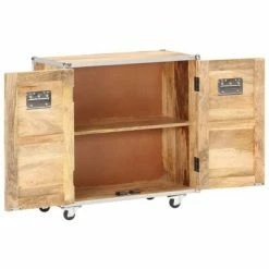 VidaXL Buffet avec 2 portes 70x30x69 cm Bois de manguier massif -Buffets & bahuts Soldes image 3 287902