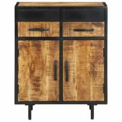 VidaXL Buffet 60x30x75 cm Bois de manguier brut -Buffets & bahuts Soldes image 3 288468