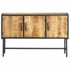 VidaXL Buffet 110x30x70 cm Bois de manguier brut -Buffets & bahuts Soldes image 3 288470