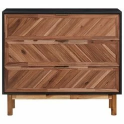 VidaXL Buffet 90x33,5x80 cm Bois d'acacia solide et MDF -Buffets & bahuts Soldes image 3 289906