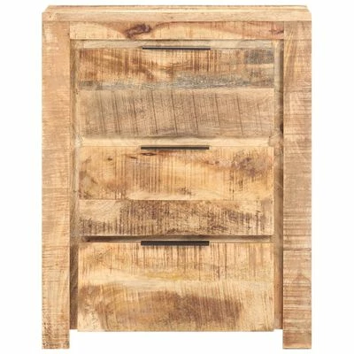 VidaXL Buffet 59x33x75 cm Bois de manguier brut 3 VidaXL Buffet 59x33x75 cm Bois de manguier brut – Image 3