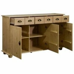 VidaXL Buffet 134x39x79,5 cm Bois de pin massif 8 VidaXL Buffet 134x39x79,5 cm Bois de pin massif -Buffets & bahuts Soldes image 3 325538