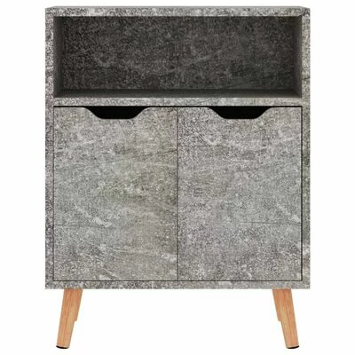 VidaXL Buffet Gris béton 60x30x72 cm Aggloméré 3 VidaXL Buffet Gris béton 60x30x72 cm Aggloméré – Image 3