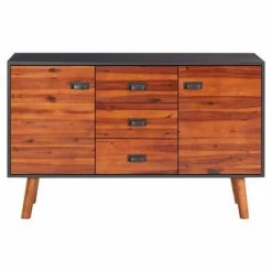 VidaXL Buffet 110x35x70 cm Bois d'acacia massif et MDF -Buffets & bahuts Soldes image 3 327457