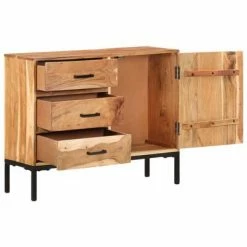 VidaXL Buffet 88x30x73 cm Bois d'acacia massif -Buffets & bahuts Soldes image 3 329247