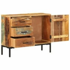VidaXL Buffet 88x30x73 cm Bois de récupération solide -Buffets & bahuts Soldes image 3 329248