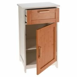 Bathroom Solutions Armoire avec porte et tiroir MDF -Buffets & bahuts Soldes image 3 442465