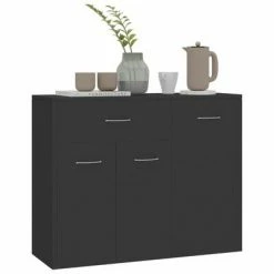 VidaXL Buffet Gris 88x30x70 cm Aggloméré -Buffets & bahuts Soldes image 3 800677