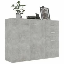 VidaXL Buffet Gris béton 105x30x75 cm Aggloméré 8 VidaXL Buffet Gris béton 105x30x75 cm Aggloméré -Buffets & bahuts Soldes image 3 800697