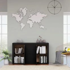 VidaXL Buffet Noir 120x36x69 cm Aggloméré -Buffets & bahuts Soldes image 3 801842