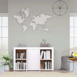 VidaXL Buffet Blanc brillant 120x36x69 cm Aggloméré -Buffets & bahuts Soldes image 3 801847