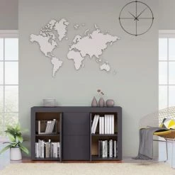 VidaXL Buffet Gris brillant 120x36x69 cm Aggloméré -Buffets & bahuts Soldes image 3 801849