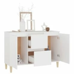 VidaXL Buffet Blanc 103,5x35x70 cm Aggloméré -Buffets & bahuts Soldes image 3 806103