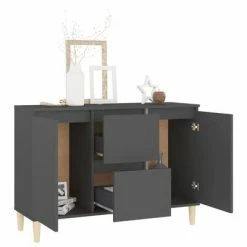 VidaXL Buffet Gris 103,5x35x70 cm Aggloméré -Buffets & bahuts Soldes image 3 806105