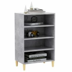 VidaXL Buffet Gris béton 57x35x90 cm Aggloméré -Buffets & bahuts Soldes image 3 806125