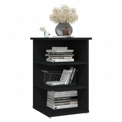 VidaXL Armoire latérale Noir 35x35x55 cm Aggloméré 3 VidaXL Armoire latérale Noir 35x35x55 cm Aggloméré – Image 3