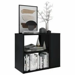 VidaXL Armoire latérale Noir brillant 60x30x50 cm Aggloméré -Buffets & bahuts Soldes image 3 806308