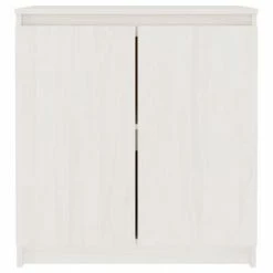 VidaXL Armoire latérale Blanc 60x36x65 cm Bois de pin massif -Buffets & bahuts Soldes image 3 808099