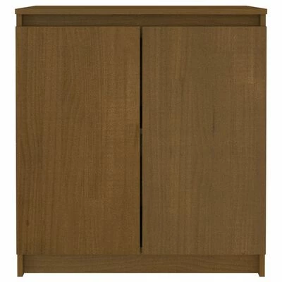 VidaXL Armoire d'appoint Marron miel 60x36x65 cm Bois de pin massif 3 VidaXL Armoire d'appoint Marron miel 60x36x65 cm Bois de pin massif – Image 3