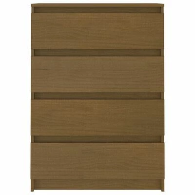 VidaXL Armoire d'appoint Marron miel 60x36x84 cm Bois de pin massif 3 VidaXL Armoire d'appoint Marron miel 60x36x84 cm Bois de pin massif – Image 3