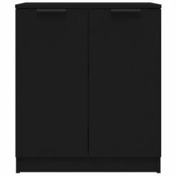 VidaXL Buffet Noir 60x30x70 cm Bois d'ingénierie -Buffets & bahuts Soldes image 3 811062