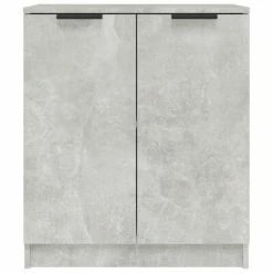 VidaXL Buffet Gris béton 60x30x70 cm Bois d'ingénierie -Buffets & bahuts Soldes image 3 811065