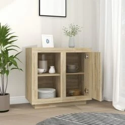 VidaXL Buffet Chêne sonoma 80x40x75 cm -Buffets & bahuts Soldes image 3 811829