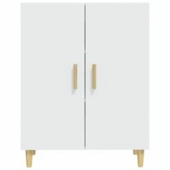 VidaXL Buffet Blanc 70x34x90 cm Bois d'ingénierie -Buffets & bahuts Soldes image 3 812096