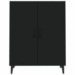 VidaXL Buffet Noir 70x34x90 cm Bois d'ingénierie -Buffets & bahuts Soldes image 3 812106