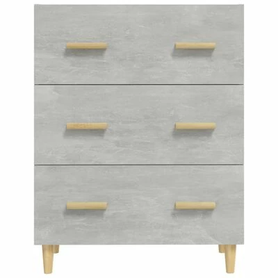 VidaXL Buffet Gris béton 70x34x90 cm Bois d'ingénierie 3 VidaXL Buffet Gris béton 70x34x90 cm Bois d'ingénierie – Image 3