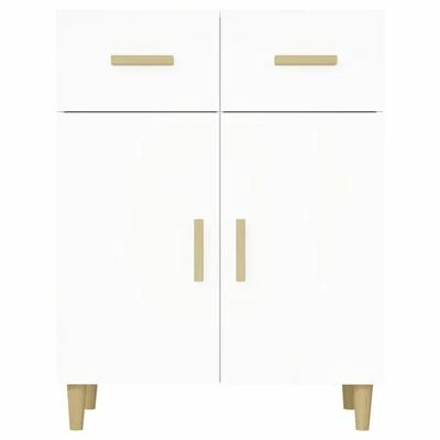 VidaXL Buffet Blanc 69,5x34x89 cm Bois d'ingénierie 3 VidaXL Buffet Blanc 69,5x34x89 cm Bois d'ingénierie – Image 3