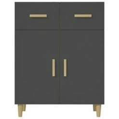 VidaXL Buffet Noir 69,5x34x89 cm Bois d'ingénierie 8 VidaXL Buffet Noir 69,5x34x89 cm Bois d'ingénierie -Buffets & bahuts Soldes image 3 812187