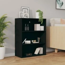 VidaXL Armoire murale suspendue Noir 69,5x32,5x90 cm -Buffets & bahuts Soldes image 3 812313