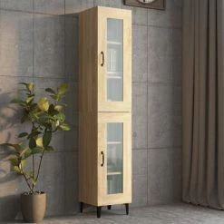 VidaXL Armoire murale suspendue Chêne Sonoma 34,5x34x90 cm -Buffets & bahuts Soldes image 3 812459